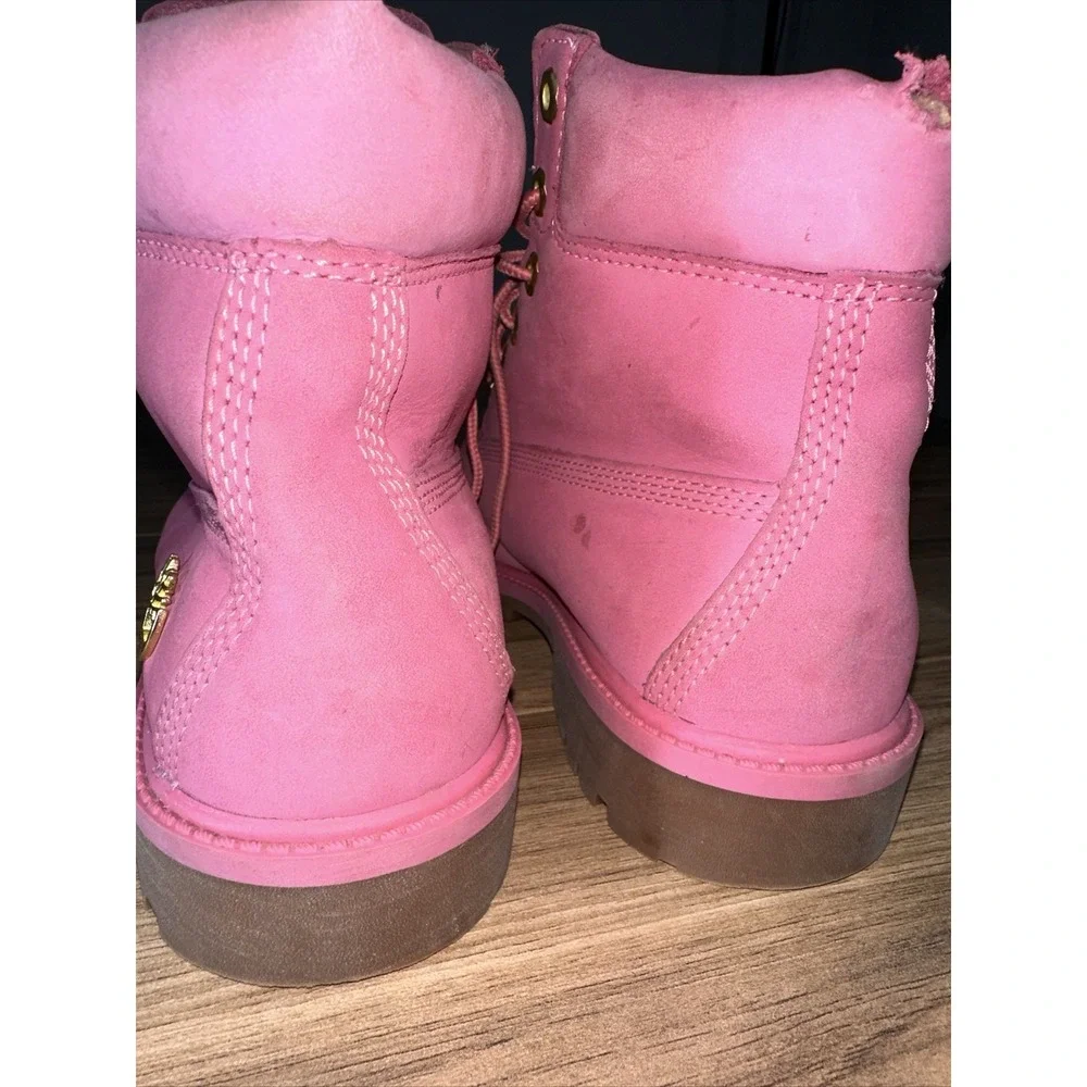 Timberland Winter Boots Pink‎ 6 inch Premium Waterproof Kid's Size 6